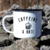 Ohio Caffeine And Hate Bullets Tin Mug Drinkware