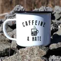 Ohio Caffeine And Hate Bullets Tin Mug Drinkware