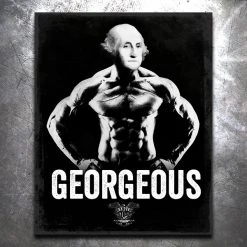 PTS Georgeous Vintage Tin Sign