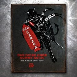 PTS Devil's Brigade Vintage Tin Sign Signs