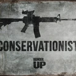 PTS Conservationist Vintage Tin Sign