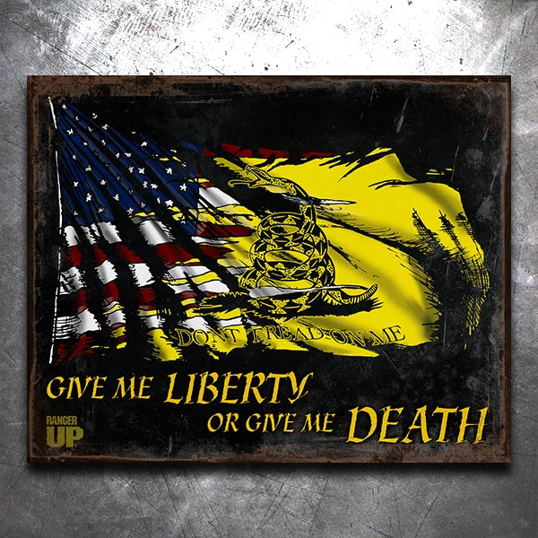 PTS Signs Gadsden Vintage Vintage Tin Sign 3 PTS Signs Gadsden Vintage Vintage Tin Sign