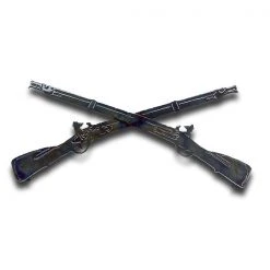 AMD American Liquid Metal - Infantry Crossed Rifles Sign