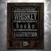 PTS Books, Whiskey, Ammo Vintage Tin Sign