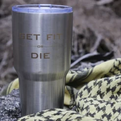 Ohio 30oz Get Fit Or Die Tumbler Drinkware