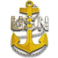 AMD American Liquid Metal - Navy Chief Anchor Sign
