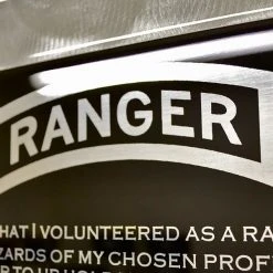 AMD American Liquid Metal - Ranger Creed 75th RGR Sign