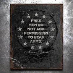 PTS Free Men Vintage Tin Sign Signs