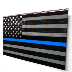 AMD American Liquid Metal - Thin Blue Line Sign
