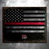 PTS Thin Red Line Vintage Tin Sign 1 PTS Thin Red Line Vintage Tin Sign