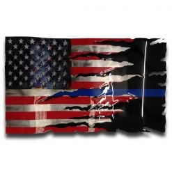 AMD American Liquid Metal - Thin Blue Line Transformation Sign Independence Day