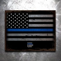 PTS TBL Flag Vintage Tin Sign Leo