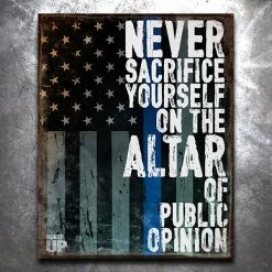 PTS Public Opinion Vintage Tin Sign Signs