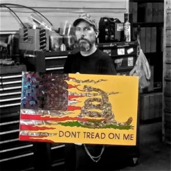 AMD American Liquid Metal - Gadsden Transformation Sign, Large Signs