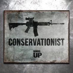 PTS Conservationist Vintage Tin Sign