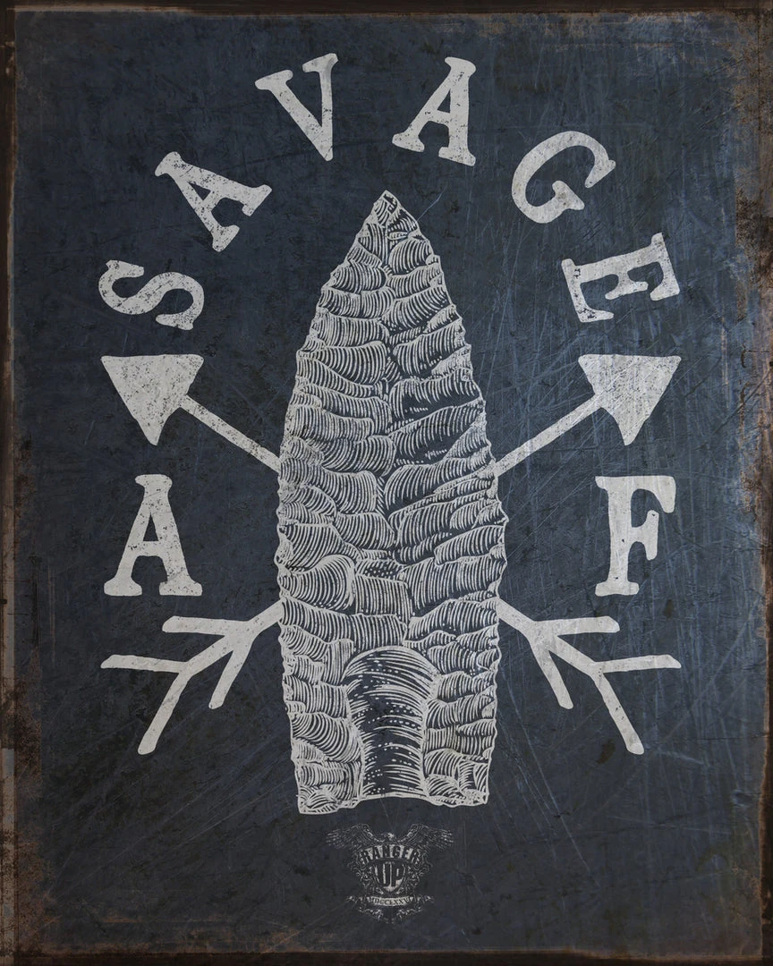 PTS Savage AF Vintage Tin Sign Signs 4 PTS Savage AF Vintage Tin Sign Signs