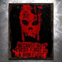 PTS GFOD Gunfight Vintage Tin Sign Signs