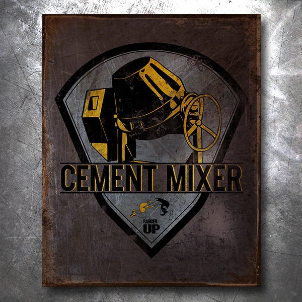 PTS Cement Mixer Wrestling Vintage Tin Sign Wrestling And Jiu Jitsu 3 PTS Cement Mixer Wrestling Vintage Tin Sign Wrestling And Jiu Jitsu