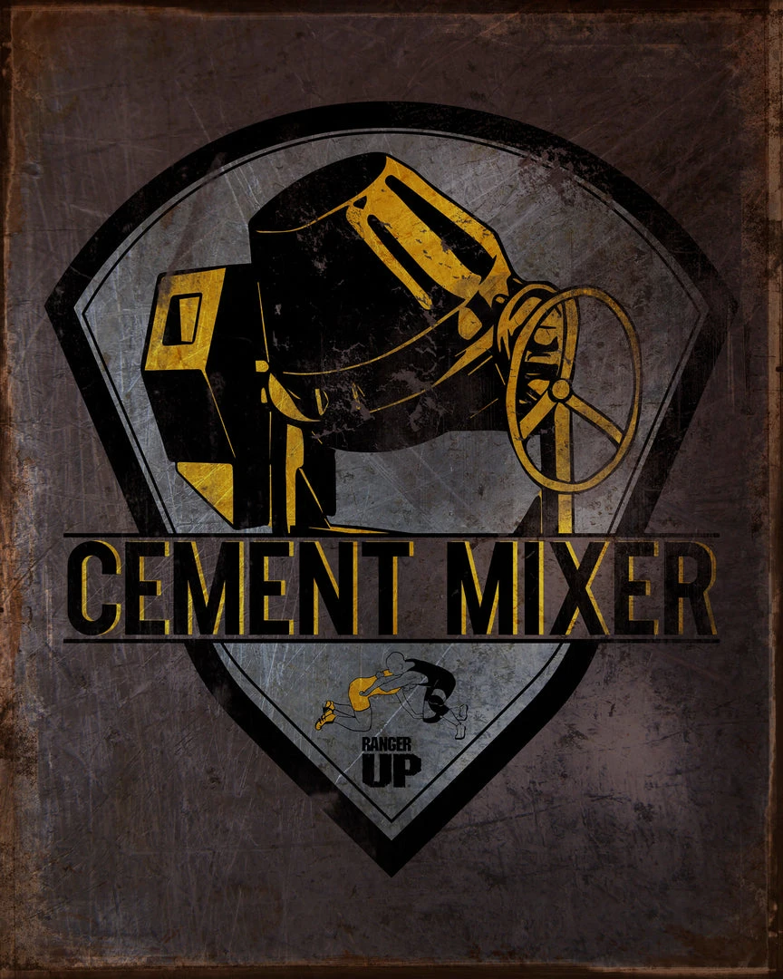 PTS Cement Mixer Wrestling Vintage Tin Sign Wrestling And Jiu Jitsu 4 PTS Cement Mixer Wrestling Vintage Tin Sign Wrestling And Jiu Jitsu