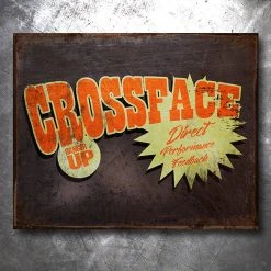 PTS Crossface Wrestling Vintage Tin Sign