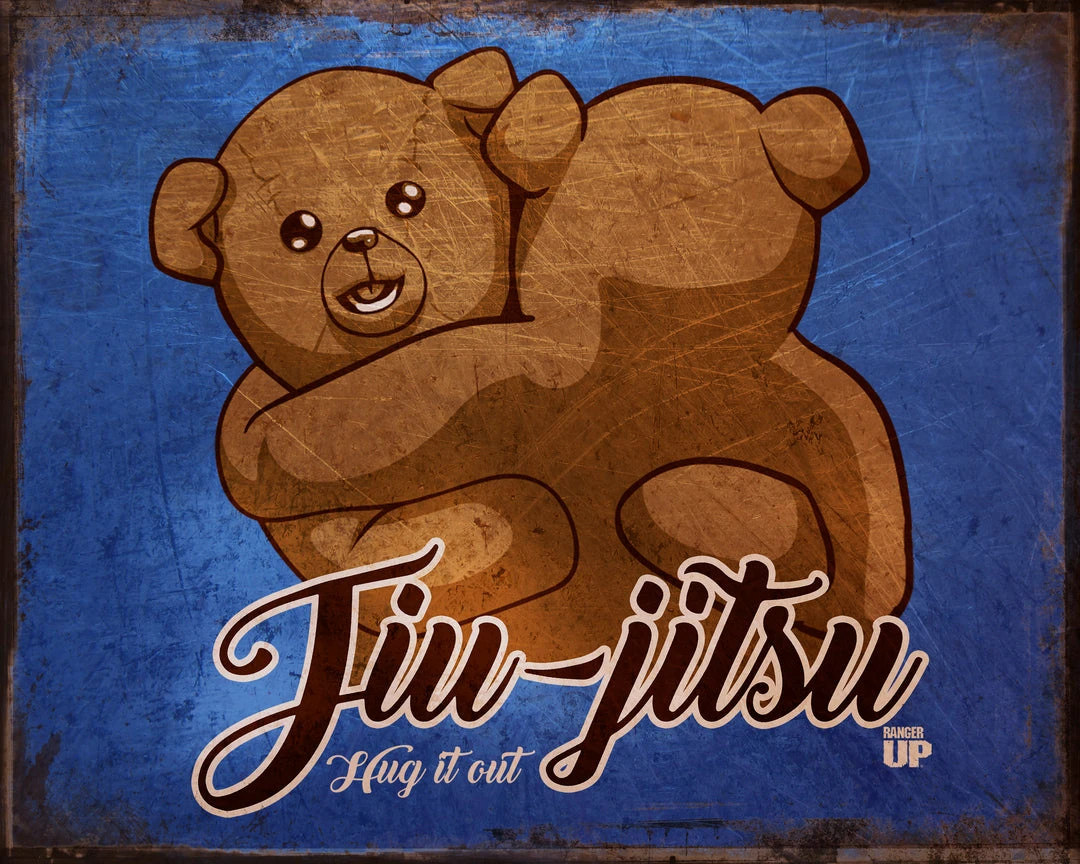 PTS Wrestling And Jiu Jitsu Hug It Out Jiu Jitsu Vintage Tin Sign 4 PTS Wrestling And Jiu Jitsu Hug It Out Jiu Jitsu Vintage Tin Sign