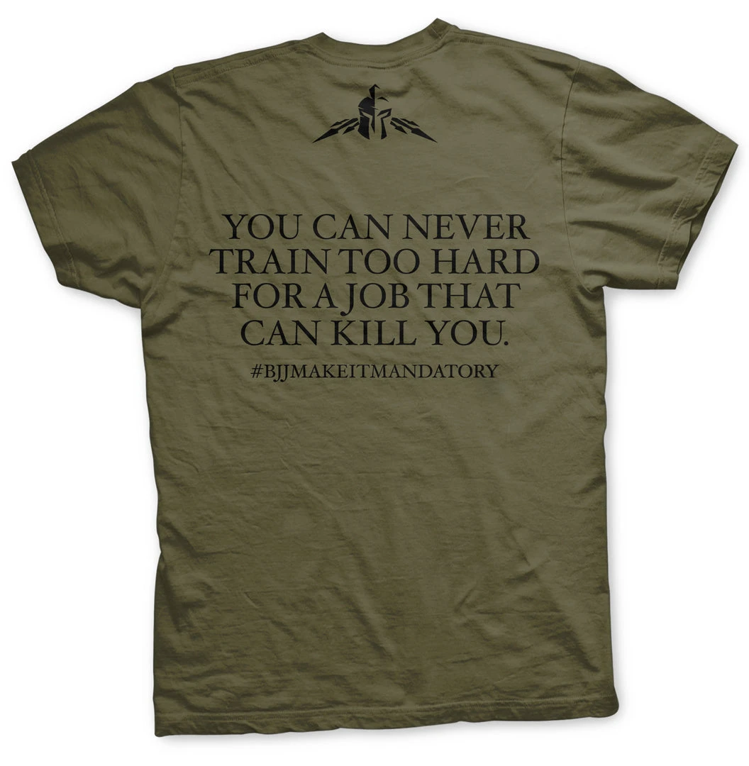 Ohio Invictus BJJ Custom Green T-Shirt 4 Ohio Invictus BJJ Custom Green T-Shirt