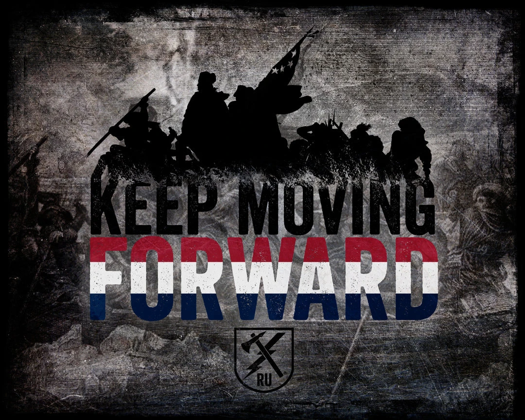 PTS Keep Moving Forward Washington Vintage Tin Sign 3 PTS Keep Moving Forward Washington Vintage Tin Sign