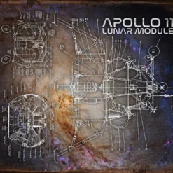 PTS Signs NASA Apollo 11 Vintage Tin Sign