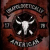PTS Unapologetically American Bison Skull Vintage Tin Sign Signs