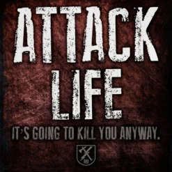 PTS Attack Life Vintage Tin Sign Signs