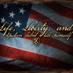 PTS Epstein Didn't Kill Himself Vintage Tin Sign