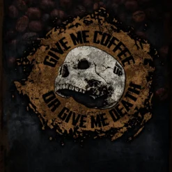 PTS Give Me Coffee Or Give Me Death Vintage Tin Sign Signs