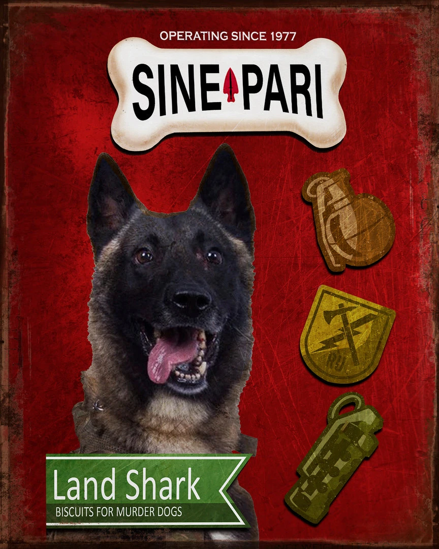 PTS Sine Pari Vintage Tin Sign 3 PTS Sine Pari Vintage Tin Sign