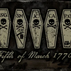 PTS Signs Boston Massacre Vintage Tin Sign