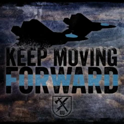 PTS Signs Keep Moving Forward Air Force Vintage Tin Sign