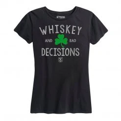 Ohio Women's Whiskey & Bad Decisions Shamrock Tee