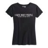 Ohio Women's I Hate Most People Tee Caffeine & Hate