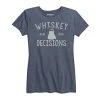 Ohio Women's Whiskey & Bad Decisions Tee Blue 2 Ohio Women's Whiskey & Bad Decisions Tee Blue