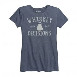 Ohio Women's Whiskey & Bad Decisions Tee Blue