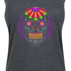 Ohio Women's Purple Sugar Skull Tank