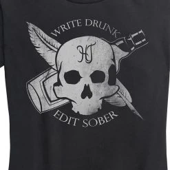 Ohio Women's Write Drunk Edit Sober Tee