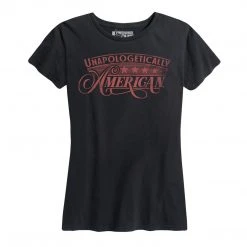 Ohio Women's Unapologetically American Washout Red Tee