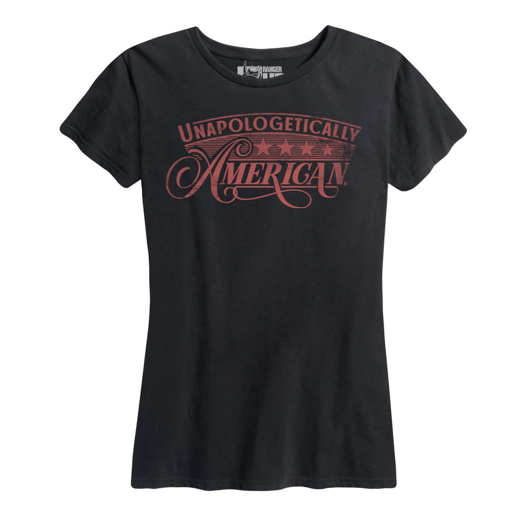 Ohio Women's Unapologetically American Washout Red Tee 3 Ohio Women's Unapologetically American Washout Red Tee
