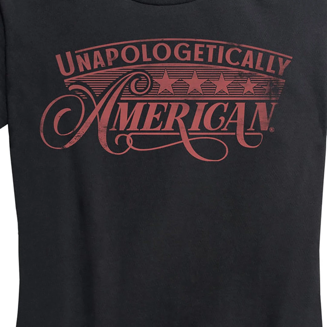Ohio Women's Unapologetically American Washout Red Tee 4 Ohio Women's Unapologetically American Washout Red Tee