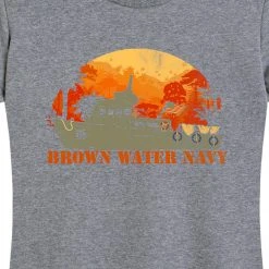Ohio Women's Brown Water Navy Tee