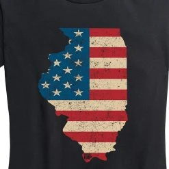 Ohio Women's U.S. Flag Illinois Tee