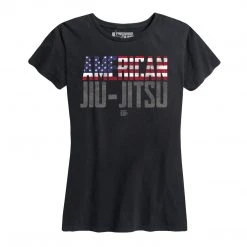 Ohio Women's American Jiu Jitsu Flag Tee
