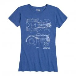 Ohio Women's Tractor Blueprint Tee