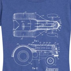 Ohio Women's Tractor Blueprint Tee