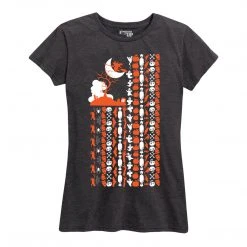 Ohio Women's Fun Flag Tee Charcoal